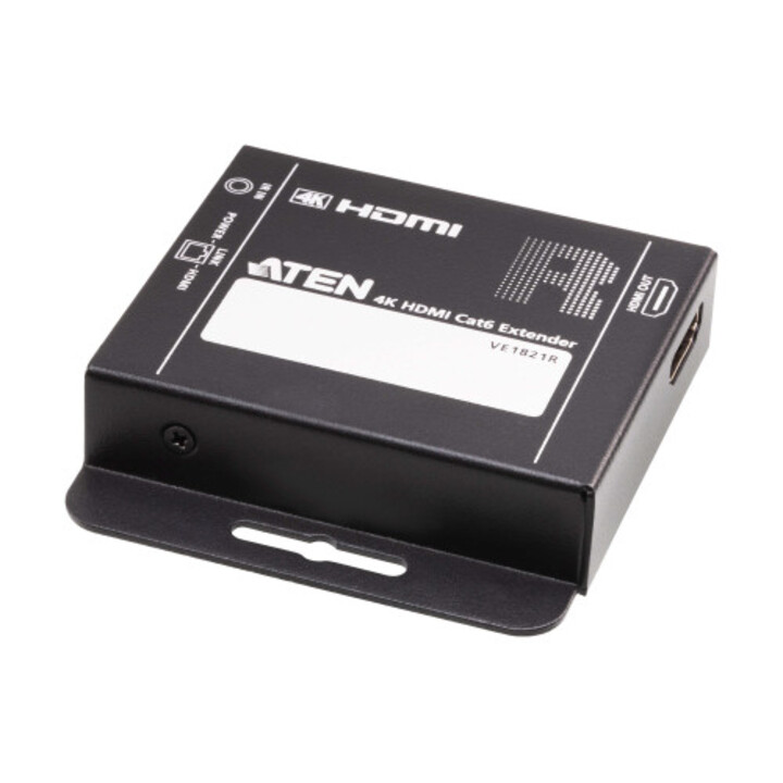 Aten 8-port 4k Hdmi Cat 6 Splitter With 8 Receivers Kit, With Local Hdmi Output, Ir Receivers, And Poc