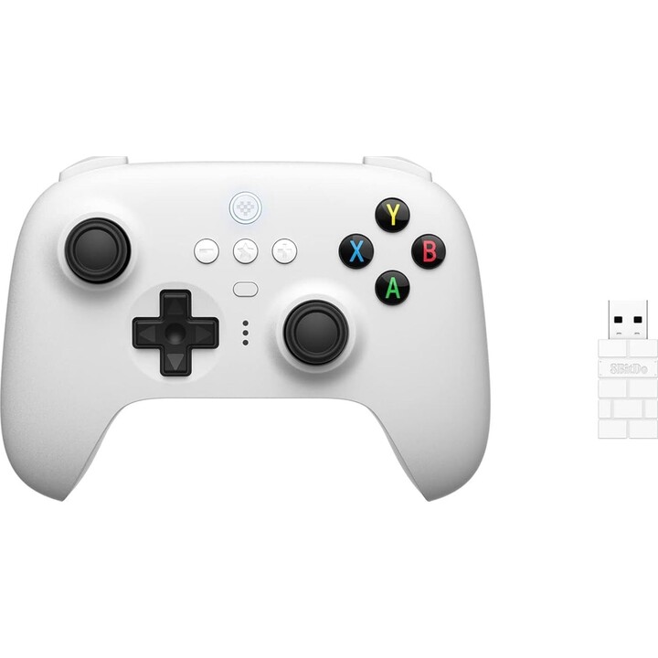 8BitDo Ultimate 2.4G with charging base White - Gamepad for PC/Android/Steam