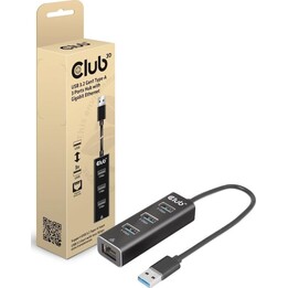 CLUB 3D Hub Usb-a A 3xusb-a 3.0 Rj45 Noir (CSV-1430A)