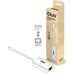 Club3D Cac-1519 USB-C RJ-45 Gender Changer Kabel Weiß