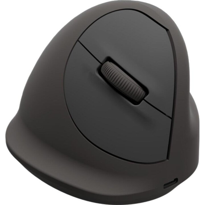 Fellowes 100143584 Mouse Bluetooth e USB-C 2400 DPI preto vertical para canhotos recarregável