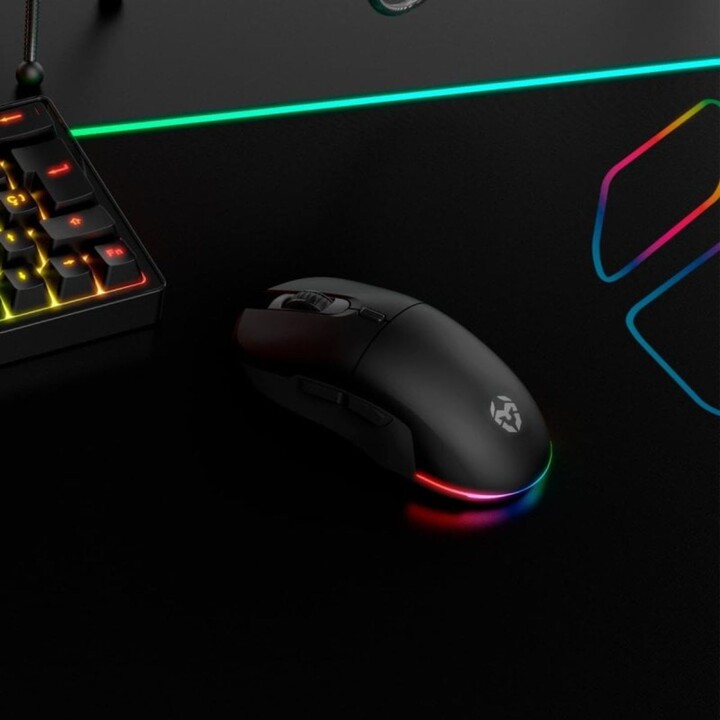Krom Komet Ratón Gaming Inalámbrico RGB Negro 2400 DPI