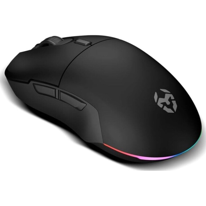 Krom Komet Ratón Gaming Inalámbrico RGB Negro 2400 DPI