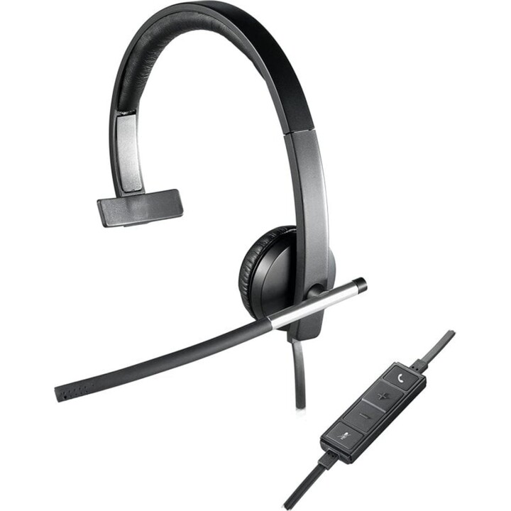 Logitech H650e Mono Headset Black Echo Cancellation and Noise Suppression