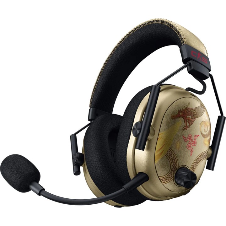 Fone de ouvido para jogos sem fio Razer BlackShark V3 Pro com cancelamento de ruído para Counter-Strike 2 Dragon Lore