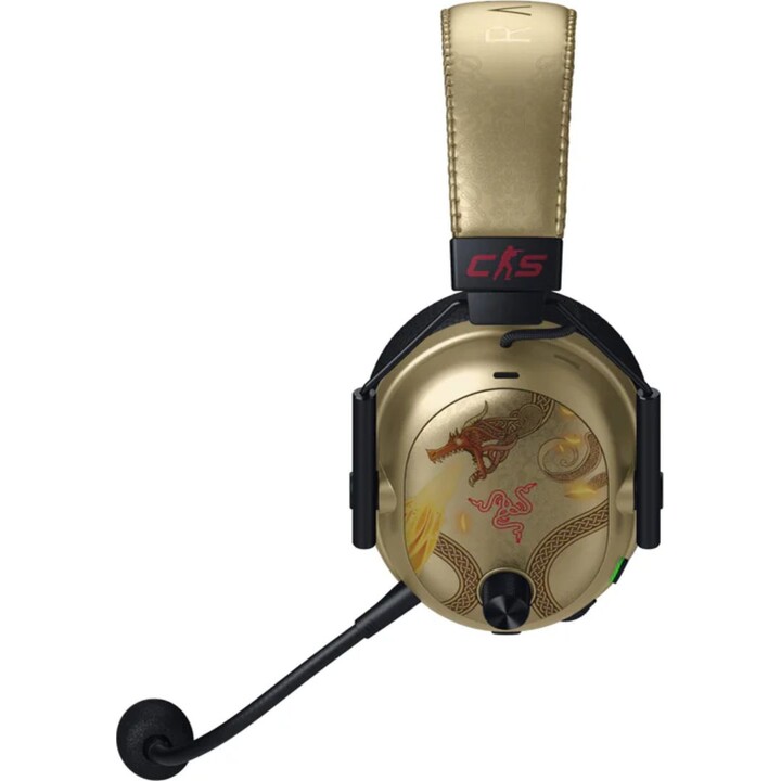 Fone de ouvido para jogos sem fio Razer BlackShark V3 Pro com cancelamento de ruído para Counter-Strike 2 Dragon Lore