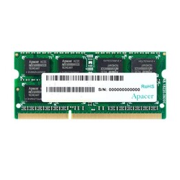Memória RAM Apacer DS.04G2K.KAM 4GB/ DDR3/ 1600MHz/ 1.5V/ CL11/ SODIMM