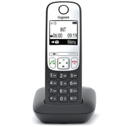 Gigaset A690 DECT Cordless analogico Vivavoce, base, ricomposizione telefonica Nero