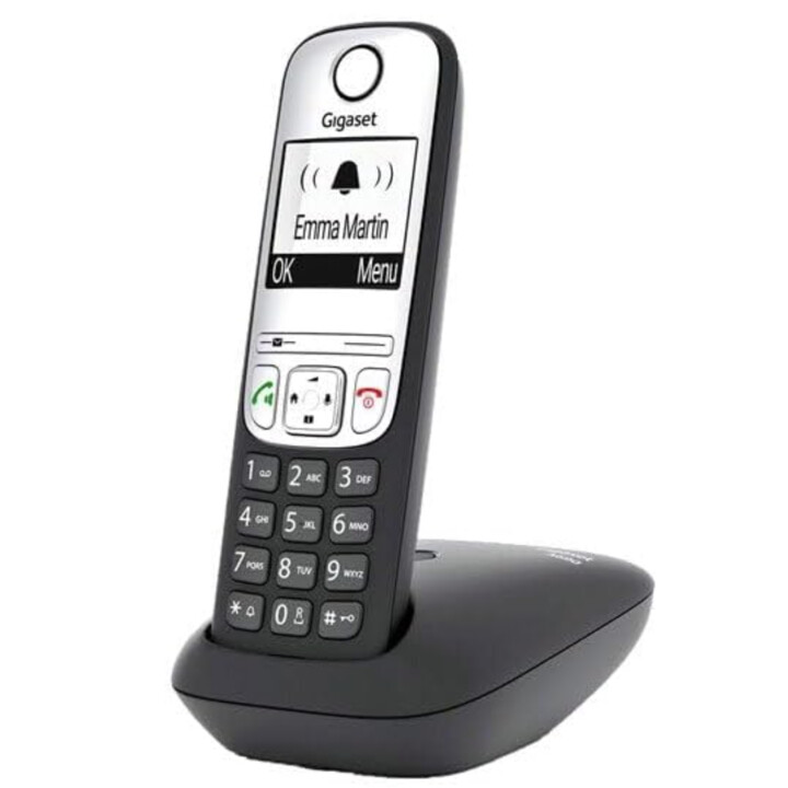 Gigaset A690 DECT Cordless analog Freisprechen, Basis, Wahlwiederholung Schwarz