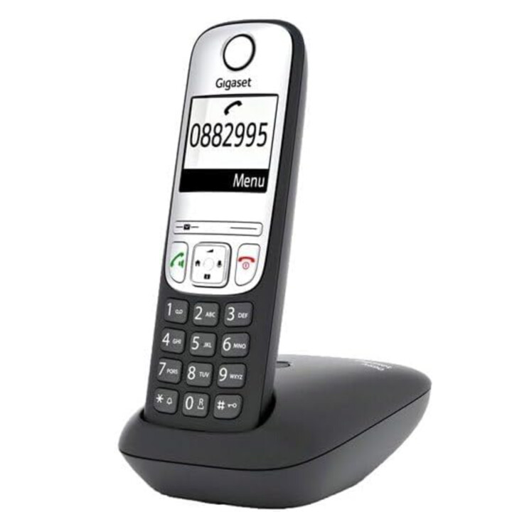 Gigaset A690 DECT Cordless analogico Vivavoce, base, ricomposizione telefonica Nero