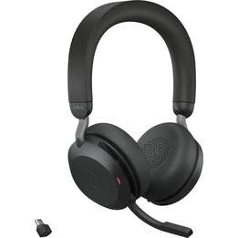 Auricolari Jabra Evolve2 75 Uc Neri + Stazione di Ricarica + Link 380c