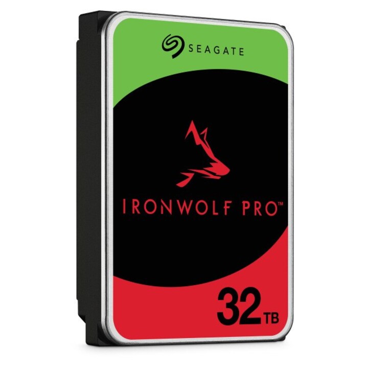 Disco rigido interno Seagate IronWolf Pro ST32000NT000 da 32 TB, 7200 RPM, 512 MB, 3,5" Serial ATA III
