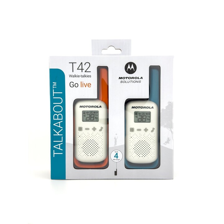 MOTOROLA RADIOPHONE T42 PAQUETE DOBLE DE GOMITAS