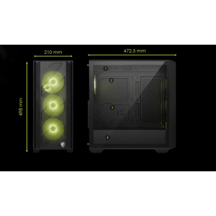 Boîtier MSI Mag Forge 330R Airflow