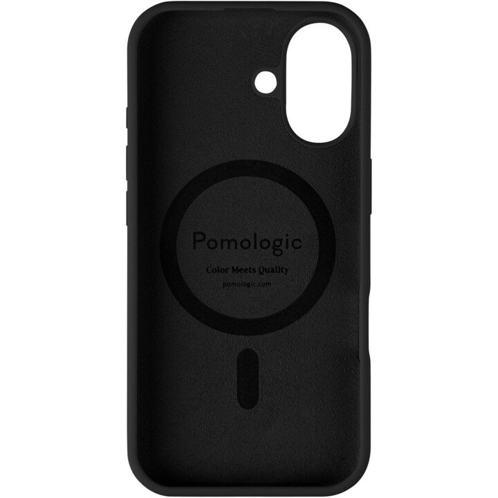 Pomologic Silikonhülle für iPhone 17, kompatibel mit MagSafe, Schwarz