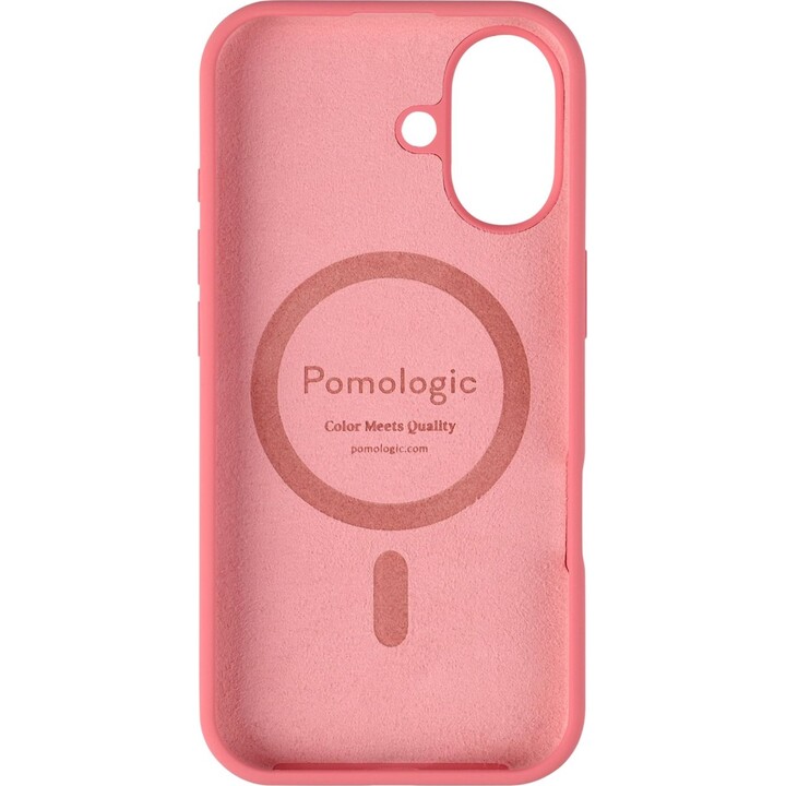 Pomologic Silikonhülle für iPhone 17, kompatibel mit MagSafe, Pink