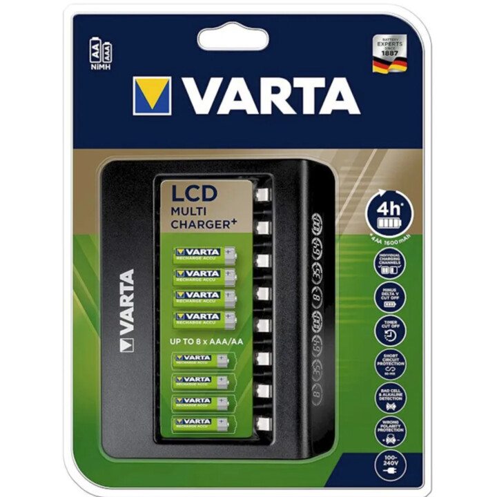 Varta LCD Multi Charger AC Power Preto