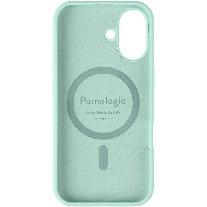 Pomologic Silikonhülle für iPhone 17, kompatibel mit MagSafe, Grün