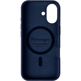 Pomologic Silikonhülle für iPhone 17, kompatibel mit MagSafe, Blau