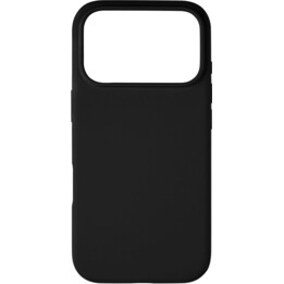 Capa de silicone Pomologic para iPhone 17 Pro compatível com MagSafe, preta
