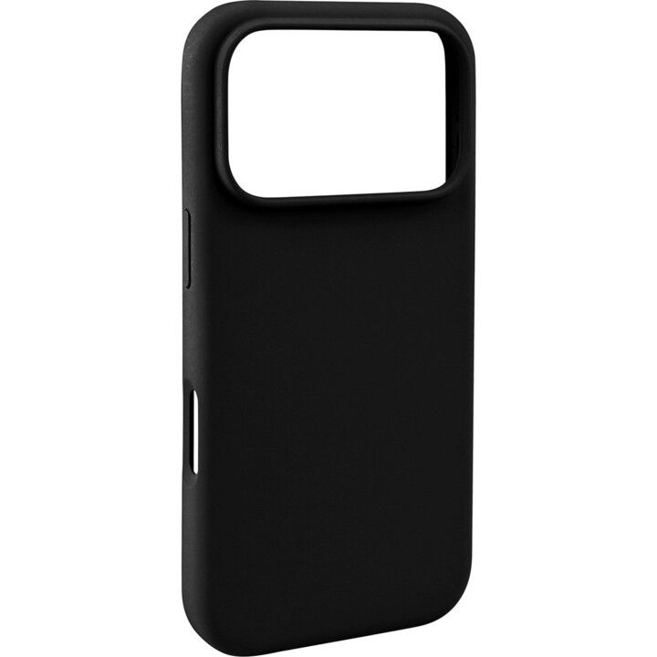 Pomologic Coque en silicone pour iPhone 17 Pro Compatible avec MagSafe, Noir