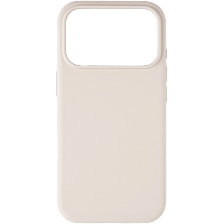 Pomologic Silicone Case for iPhone 17 Pro Compatible with MagSafe, White/Ivory