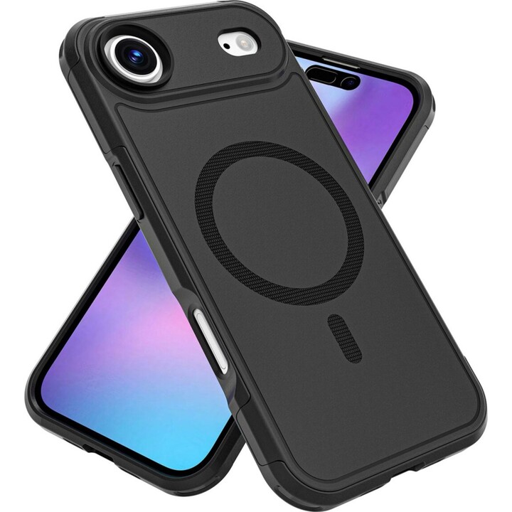 Capa 4smarts compatível com Apple iPhone 17 Air Defend Series, compatível com MagSafe, preta