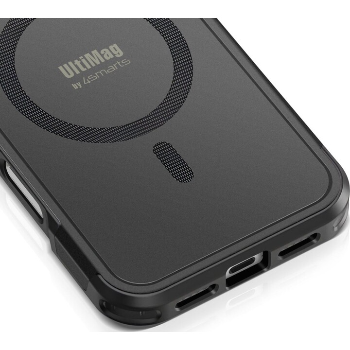 Capa 4smarts compatível com Apple iPhone 17 Pro Max Defend Series, compatível com MagSafe, preta