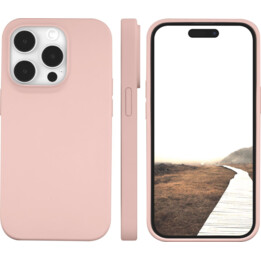 Cover posteriore compatibile MagSafe per iPhone 15 Pro Max - rosa