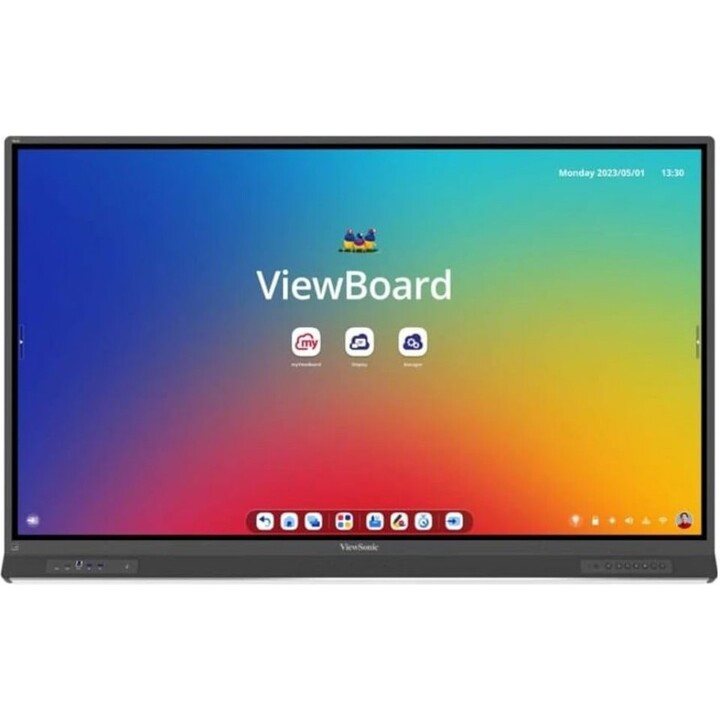 ViewBoard 53serie touchscreen 65INCH UHD, Android 13.0 (upgrade A14 Q4),IR 450 nits, 4x USB-C, NFC reader, 2x20W + sub 20W