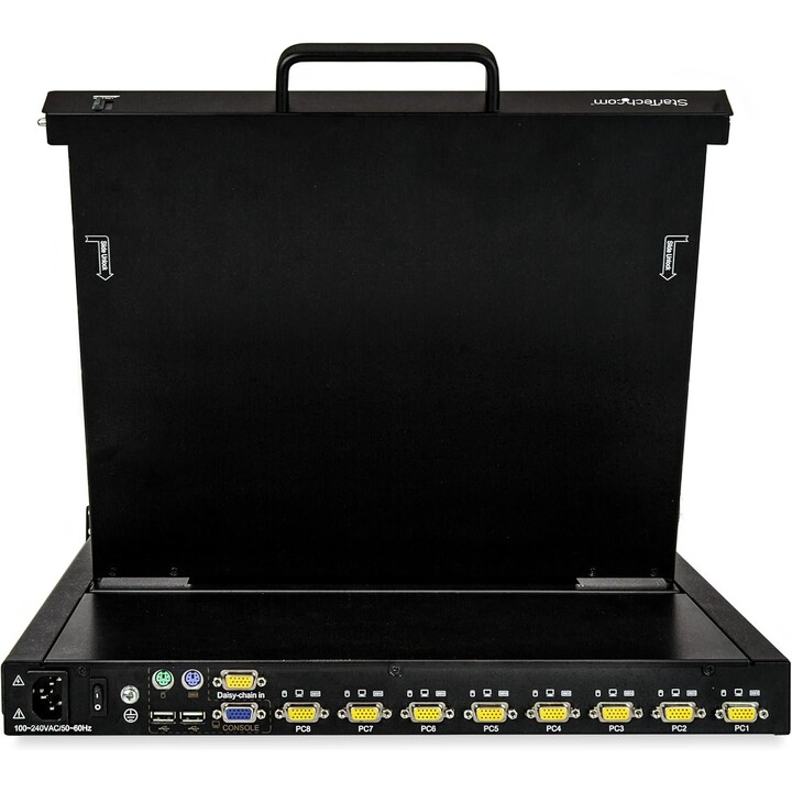 StarTech RKCONS1708K Console KVM a rack 1U 17" Switch VGA/USB a 8 porte 1280x1024 LCD Tastiera completa Touchpad