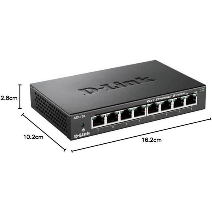 Schalter d-link des-108 10/100 8 Ports Desktop