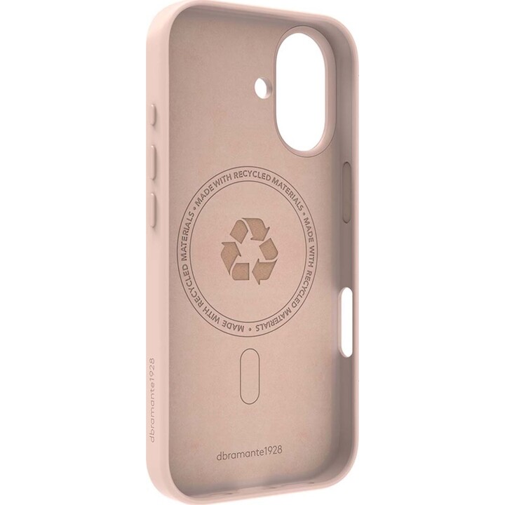 Capa Dbramante1928 Roskilde MagSafe compatível com Apple iPhone 17, material ICON, rosa