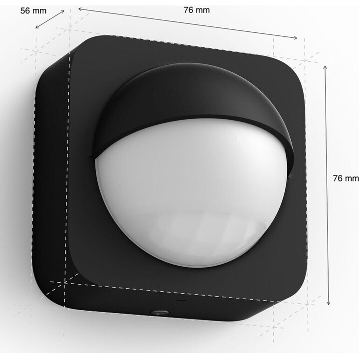 Philips Hue Outdoor Motion Sensor, Accessory for Hue Smart Bulbs and Lamps, Black