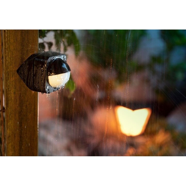 Sensor de movimento exterior Philips Hue, acessório para lâmpadas e lâmpadas inteligentes Hue, preto