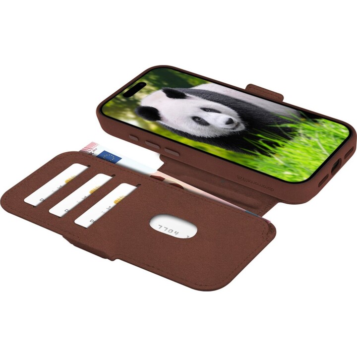 Dbramante1928 Funda compatible con MagSafe para iPhone 17 Pro - Marrón oscuro