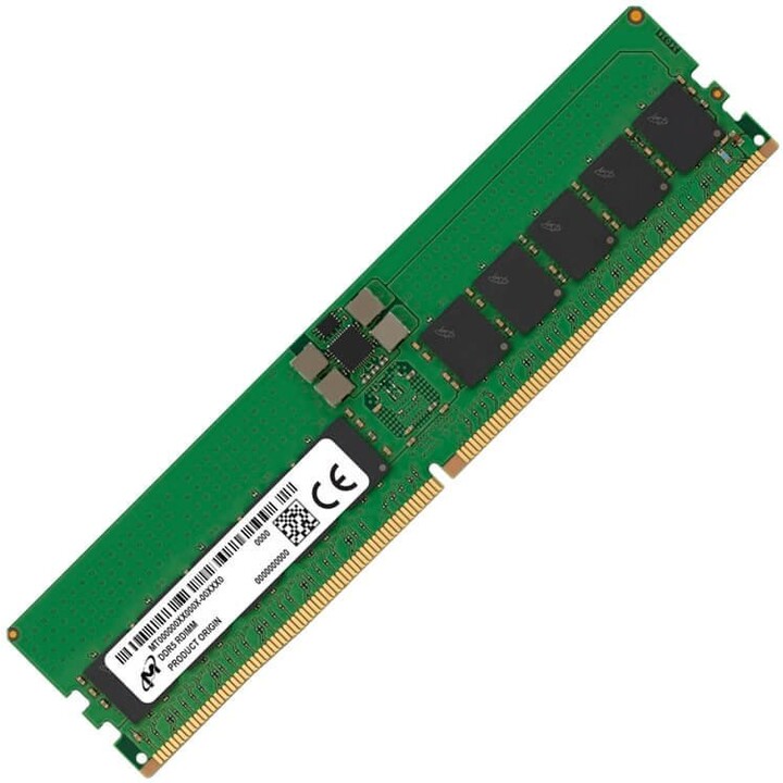 Micron RDIMM 32GB DDR5 1Rx4 6400MHz PC5-51200 ECC Registered MTC20F1045S1RC64BR
