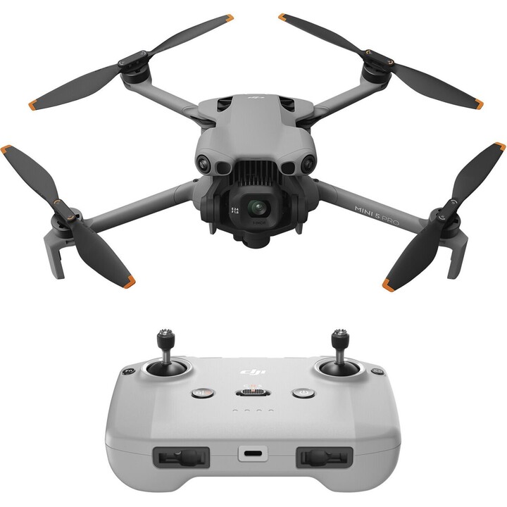 DJI Mini 5 Pro RC-N3 RCN3 CP.MA.00000838.04 249g 1" 50MP CMOS 4K/120fps LiDAR O4+ 36min di volo Grigio