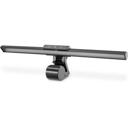 Digitus DA-90415 LED-Monitorlampe mit Klemmhalterung, Dimmbar, 5 Helligkeitsstufen, 250Lm, Schwarz
