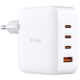Carregador de parede D-Link 100W GaN - 3 USB-C e 1 USB-A - Branco