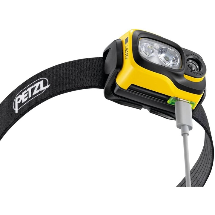 Lanterna de cabeça profissional Petzl SWIFT RL Pro Line E810AB00, preto, amarelo