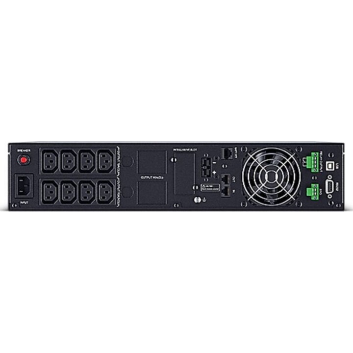 CyberPower 1500VA UPS, 4-module battery, 15.3 min runtime, LCD display, Rack/Tower