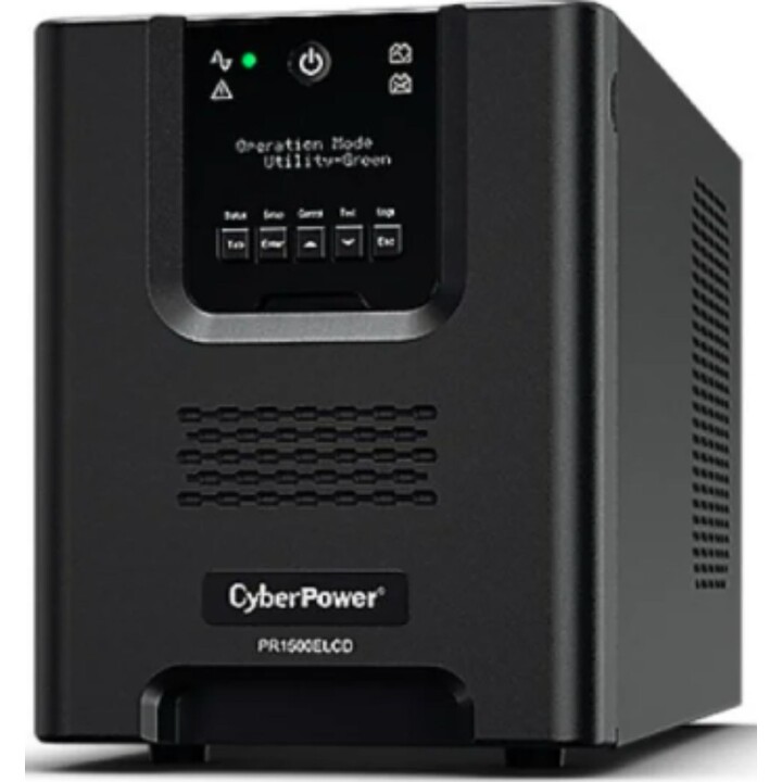 CyberPower PR1500ELCD UPS 1500VA 1350W Onda sinusoidale pura 8 Uscite Torre LCD