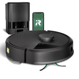 Robô Roomba 105 Combo iRobot + Esvaziamento Automático Preto