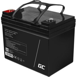 Bateria de chumbo-ácido selada Green Cell AGM21 12V 33Ah, VRLA preta