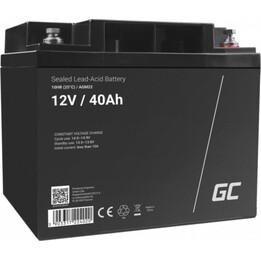 Green Cell AGM22 12V 40Ah Sealed Black AGM VRLA Battery