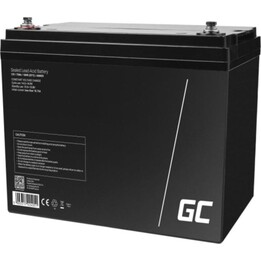 Green Cell AGM25 12V 75Ah versiegelte Batterie, schwarz – längere Lebensdauer