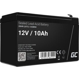 Green Cell AGM50 12V 10Ah VRLA AGM Batterie Schwarz