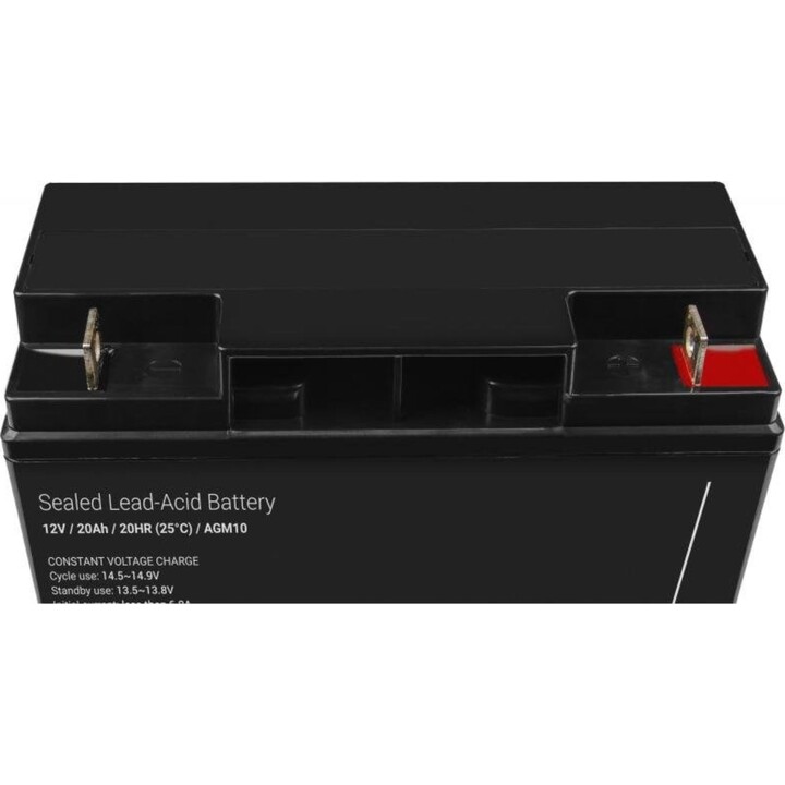 Green Cell AGM10 20000 mAh 12 V versiegelter wiederaufladbarer Akku Schwarz
