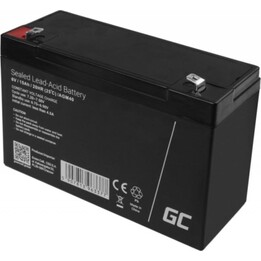 Green Cell AGM40 Batterie 6V 15Ah VRLA AGM Schwarz 1,8kg